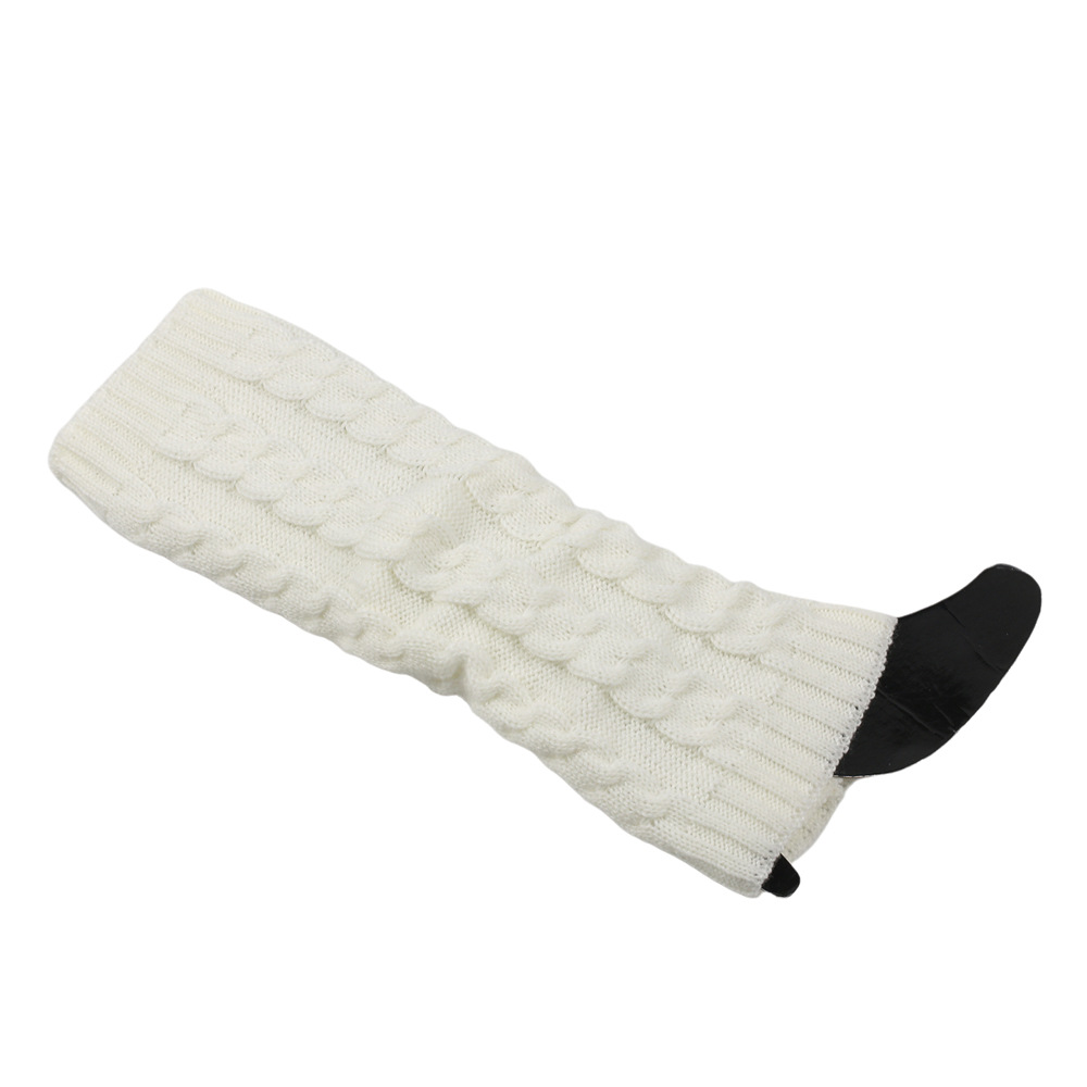 Knit Leg Warmers Warm Boot Socks for Women Cozy Leggings Knee High Thermal Socks